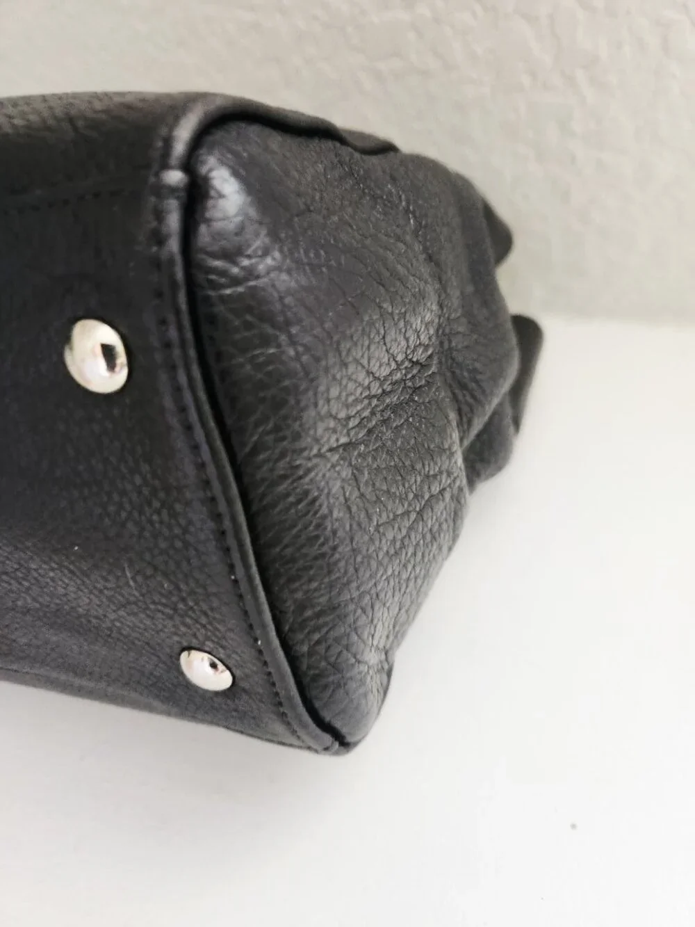 Euc Coach Black Leather Shoulder Bag Purse